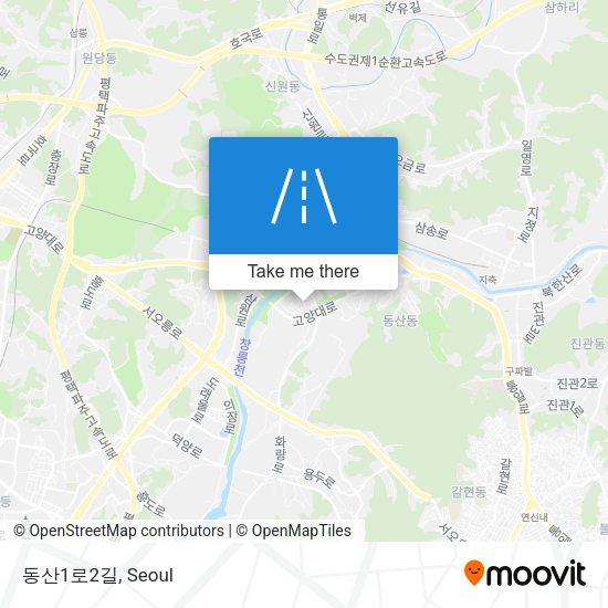 동산1로2길 map