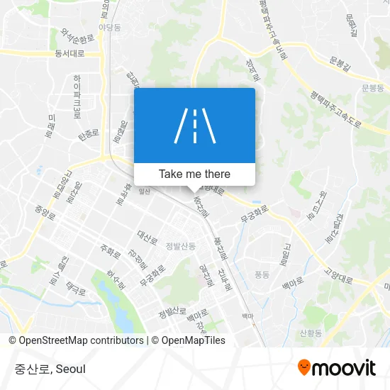 중산로 map