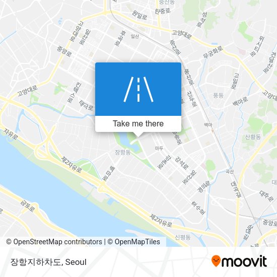 장항지하차도 map