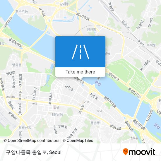 구암나들목 출입로 map