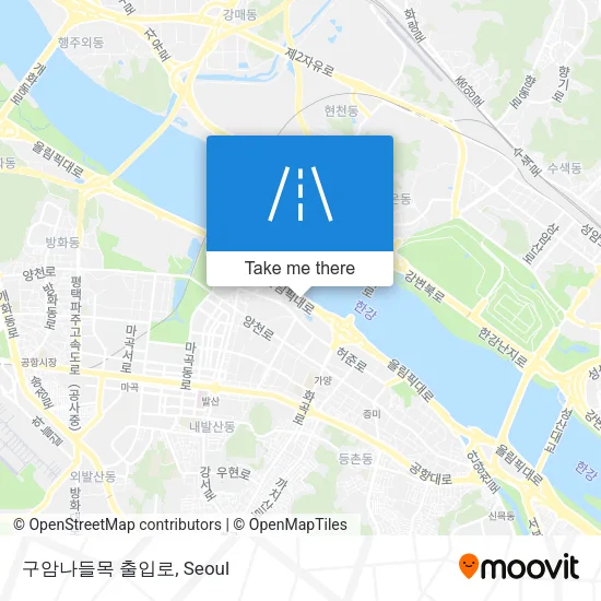 구암나들목 출입로 map