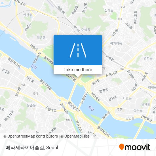 메타세콰이어숲길 map