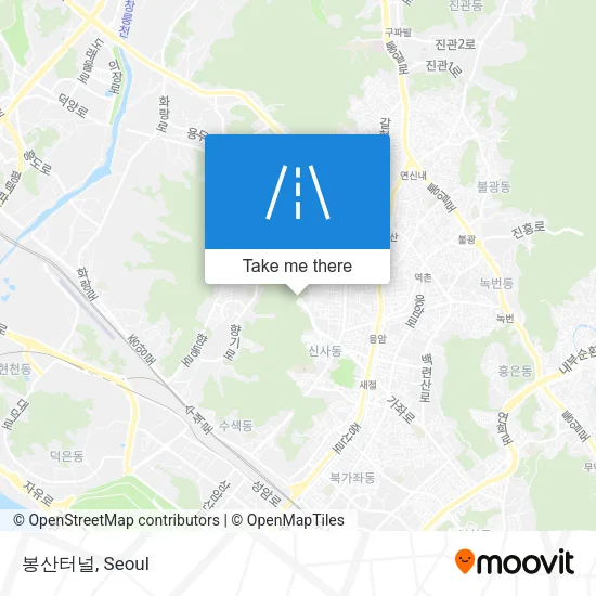 봉산터널 map