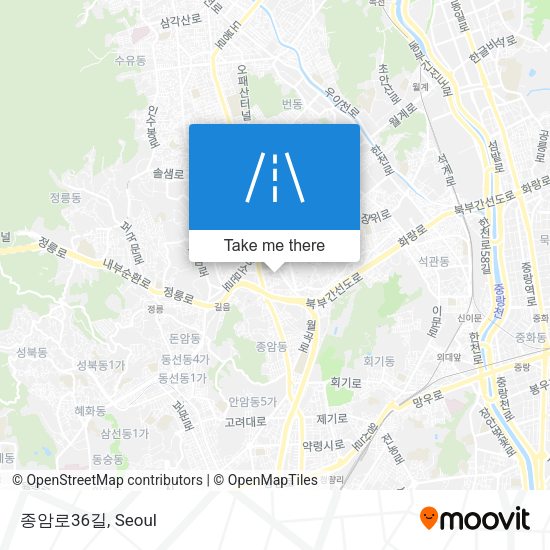 종암로36길 map