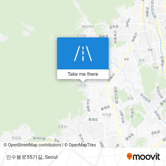 인수봉로55가길 map