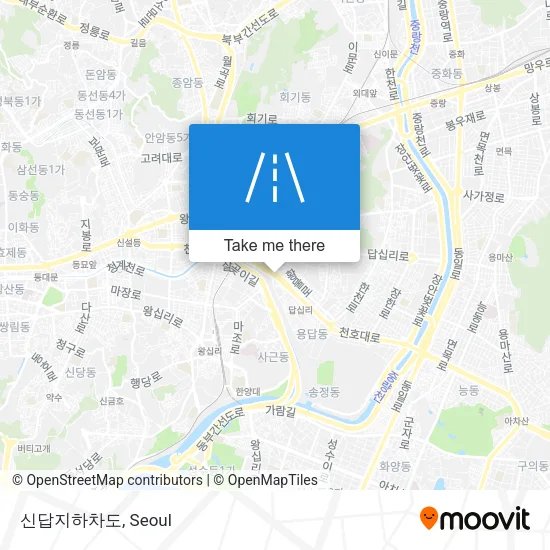 신답지하차도 map