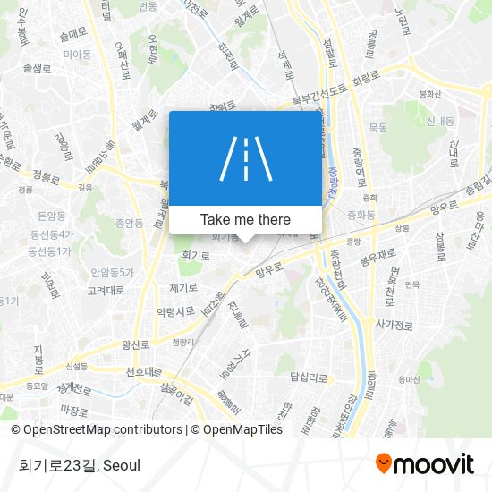 회기로23길 map