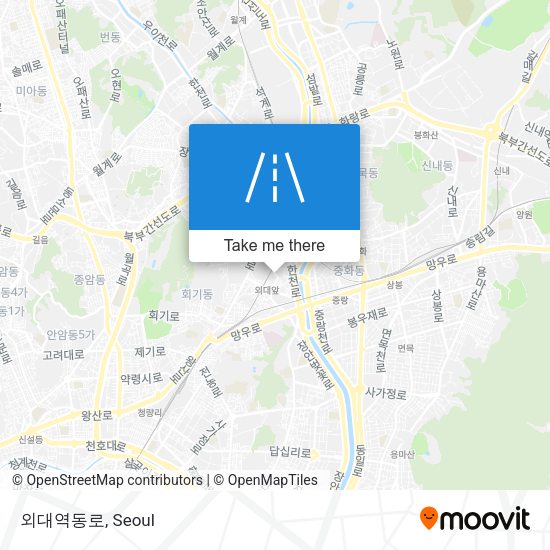 외대역동로 map