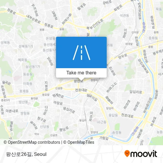 왕산로26길 map