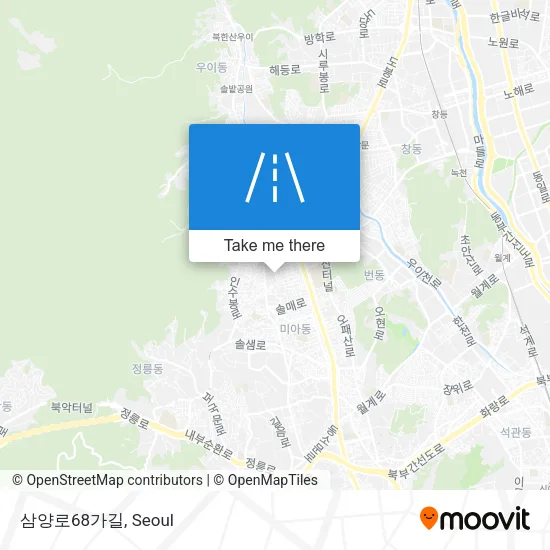 삼양로68가길 map