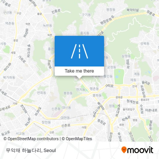 무악재 하늘다리 map