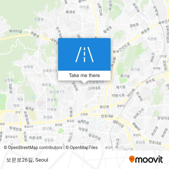 보문로26길 map