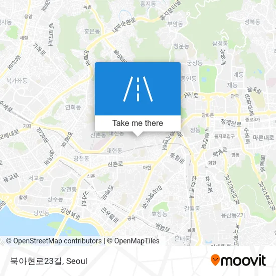 북아현로23길 map