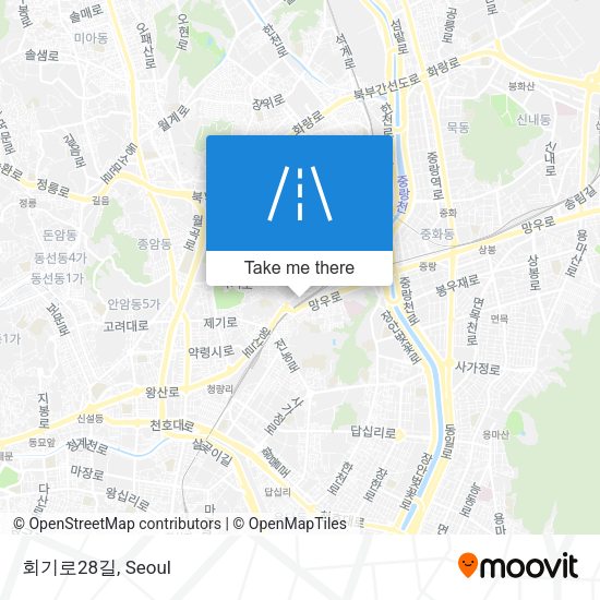 회기로28길 map