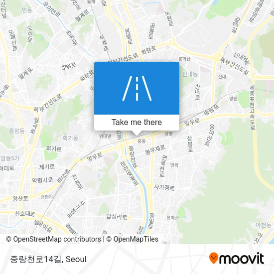 중랑천로14길 map