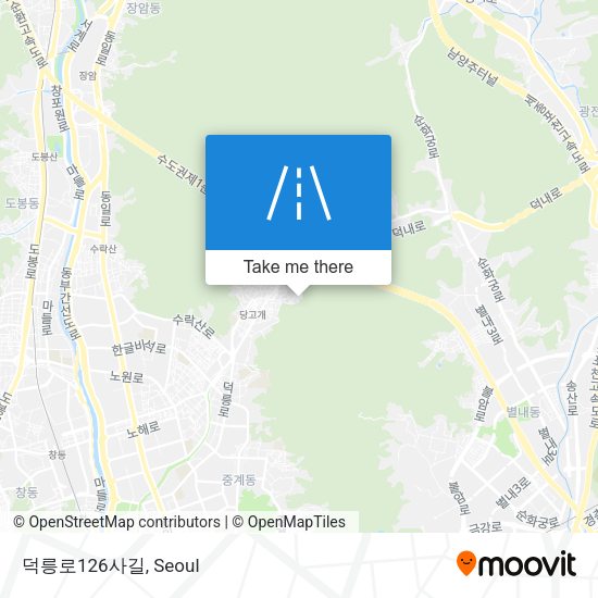덕릉로126사길 map
