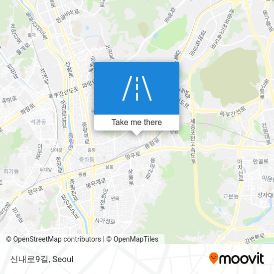 신내로9길 map