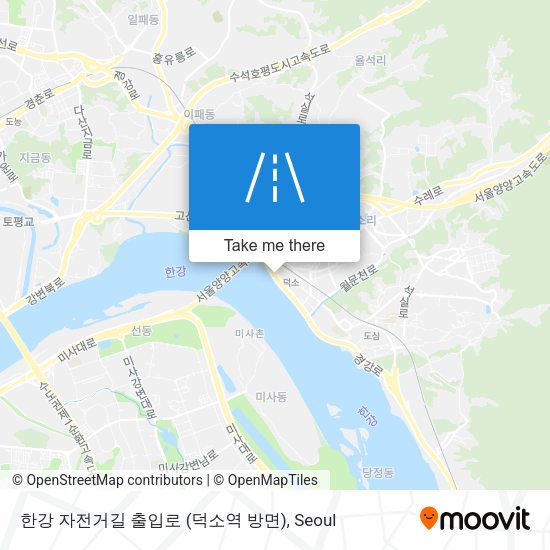 한강 자전거길 출입로 (덕소역 방면) map