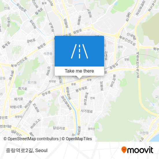 중랑역로2길 map