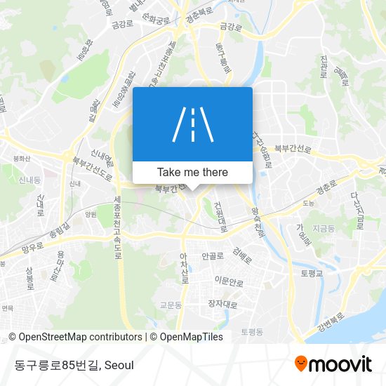 동구릉로85번길 map