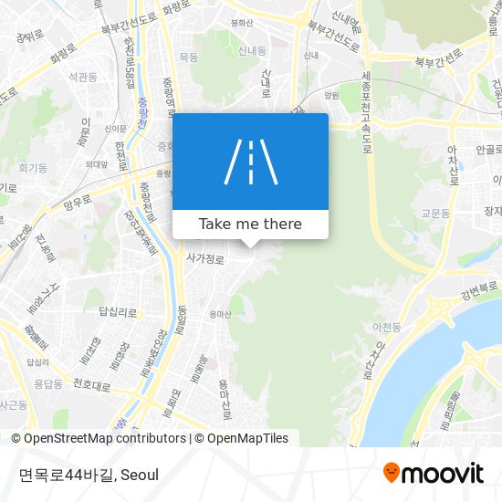 면목로44바길 map