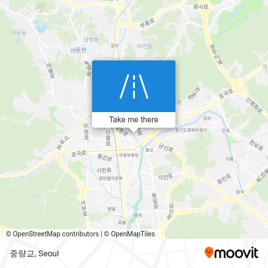 중량교 map