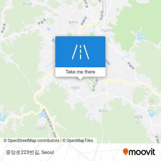 중앙로223번길 map