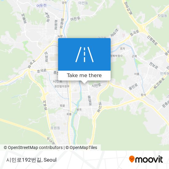 시민로192번길 map