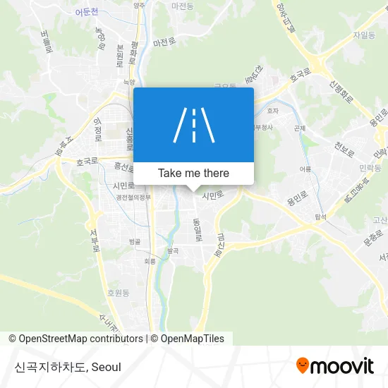 신곡지하차도 map
