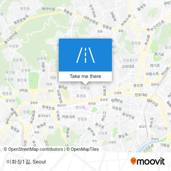 이화장1길 map