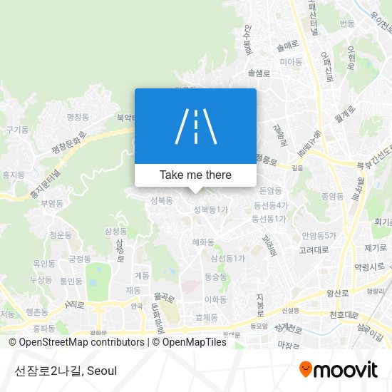 선잠로2나길 map