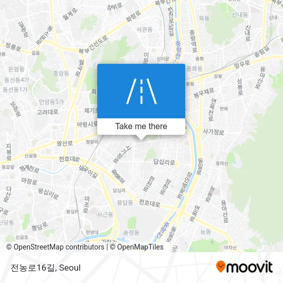 전농로16길 map