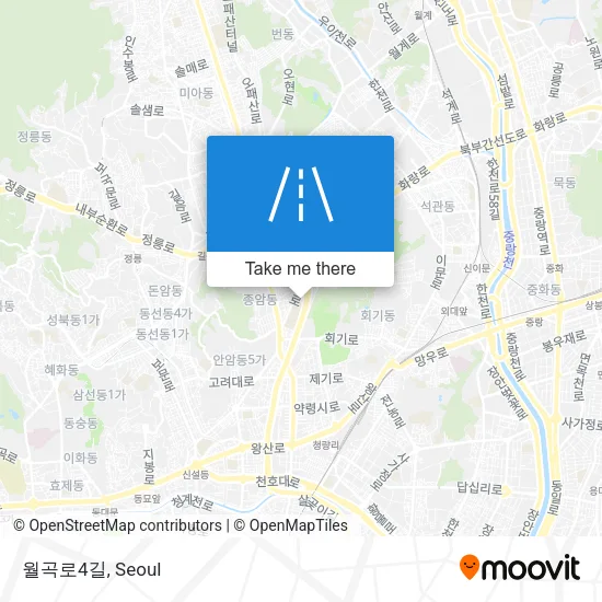 월곡로4길 map