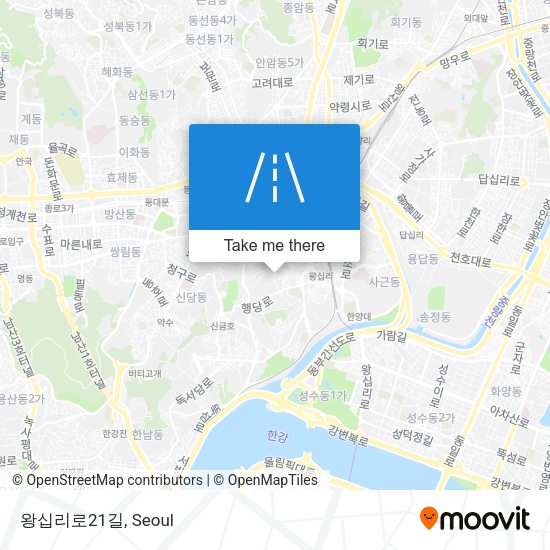 왕십리로21길 map