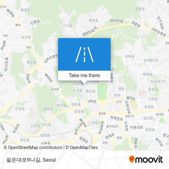 필운대로9나길 map