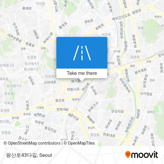 왕산로43다길 map
