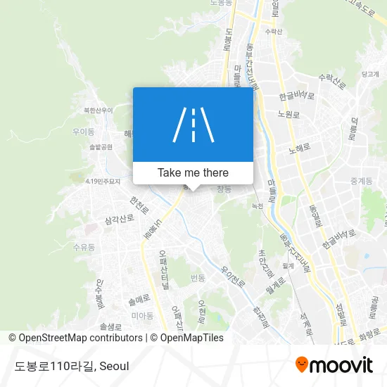 도봉로110라길 map