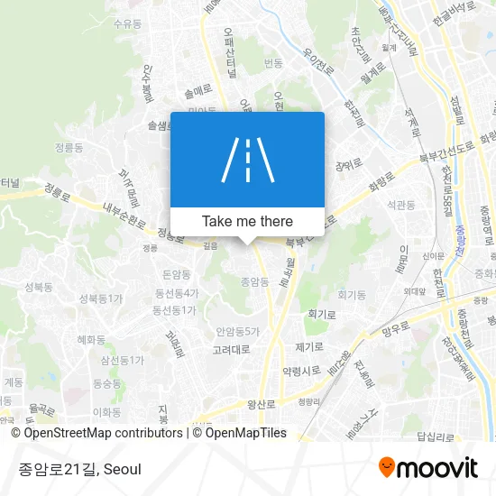 종암로21길 map