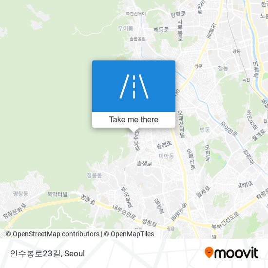 인수봉로23길 map