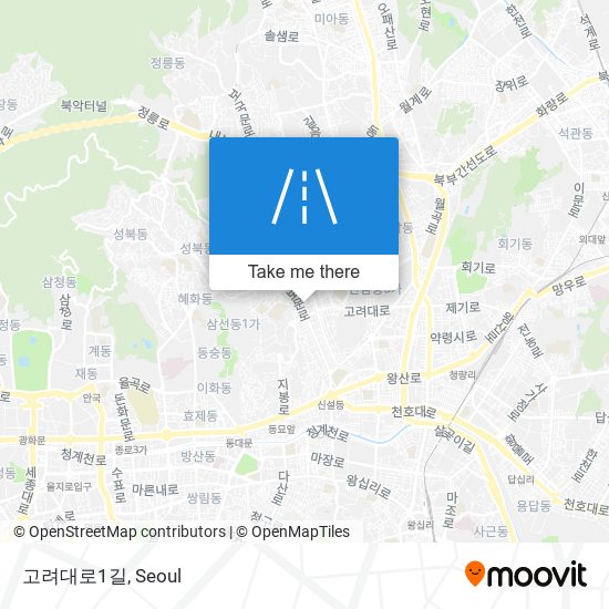 고려대로1길 map