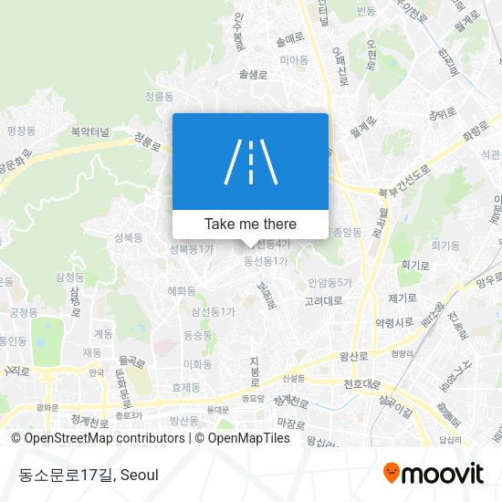 동소문로17길 map