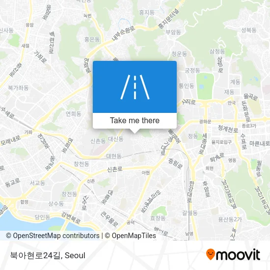 북아현로24길 map