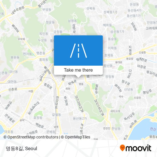 명동8길 map