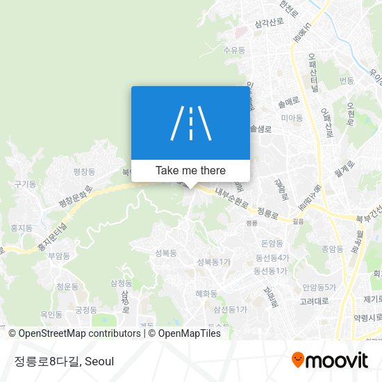 정릉로8다길 map