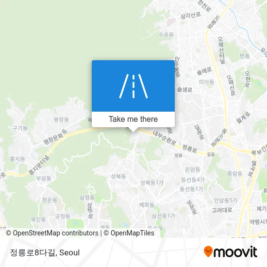 정릉로8다길 map