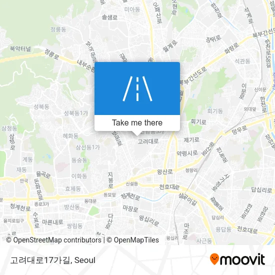 고려대로17가길 map