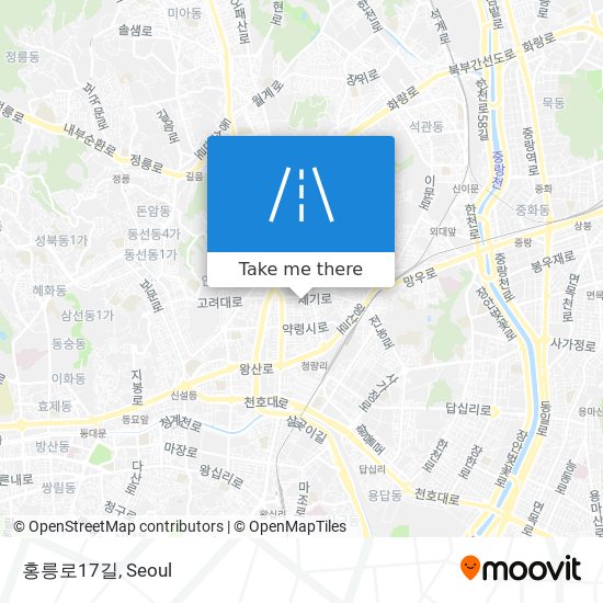 홍릉로17길 map