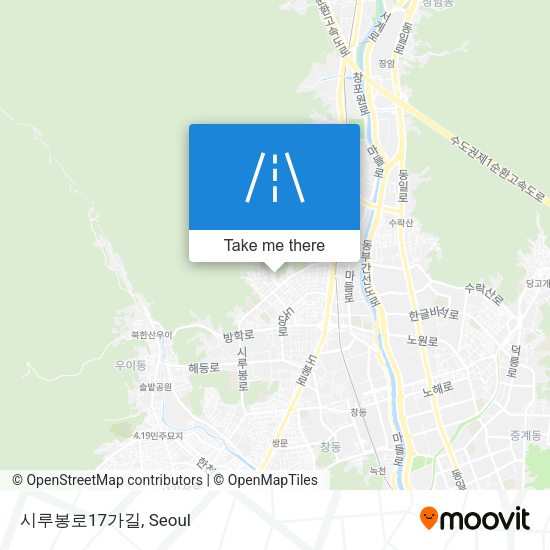 시루봉로17가길 map