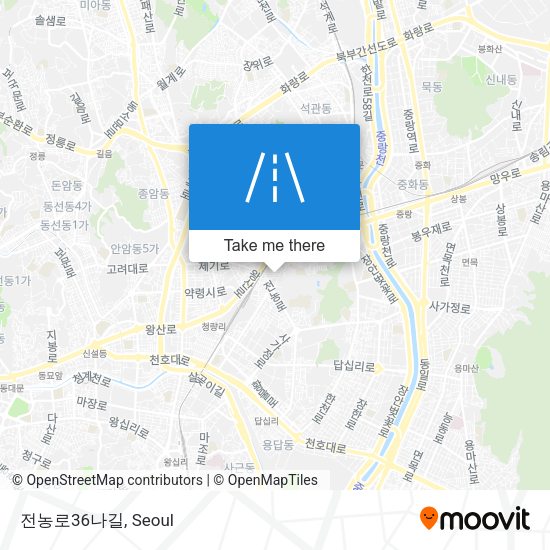 전농로36나길 map
