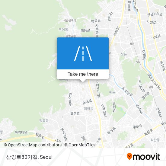 삼양로80가길 map